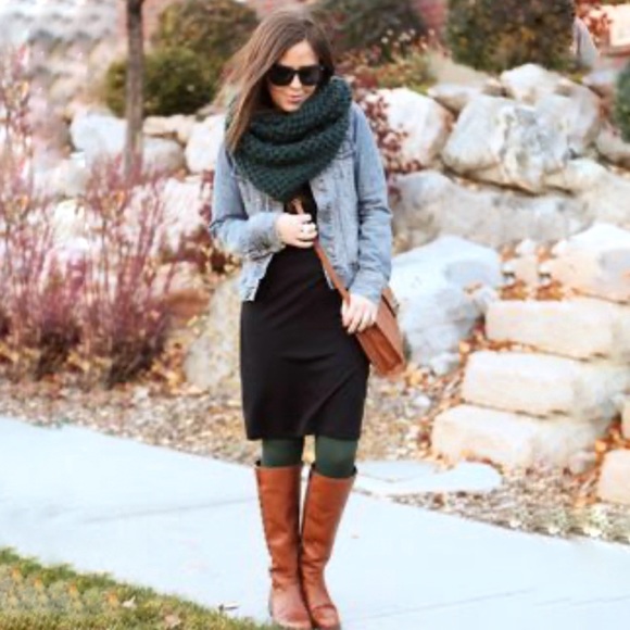 Green Control top opaque tights High waisted stockings hosiery - Picture 7 of 8